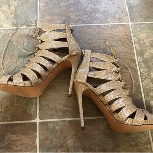 LILIANA HIGH HEEL GLITTER BOOTIES SIZE: 9.0